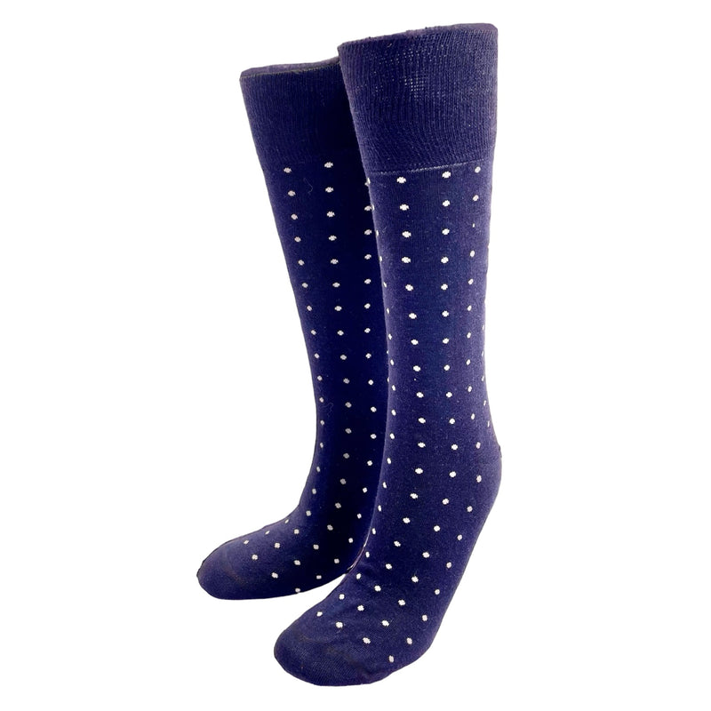 Polka Dots Navy Dress Crew